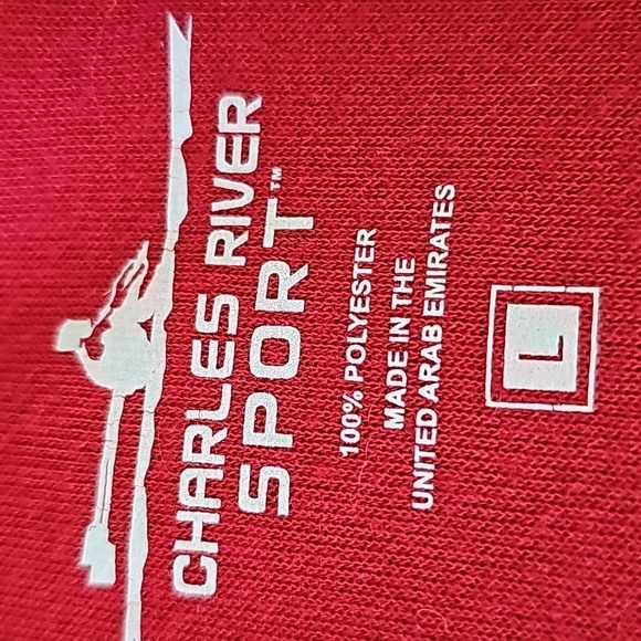 Charles River sport zipper sweatshirt. Red and black.‎ TEAM SPARTACUS LG - Picture 6 of 8